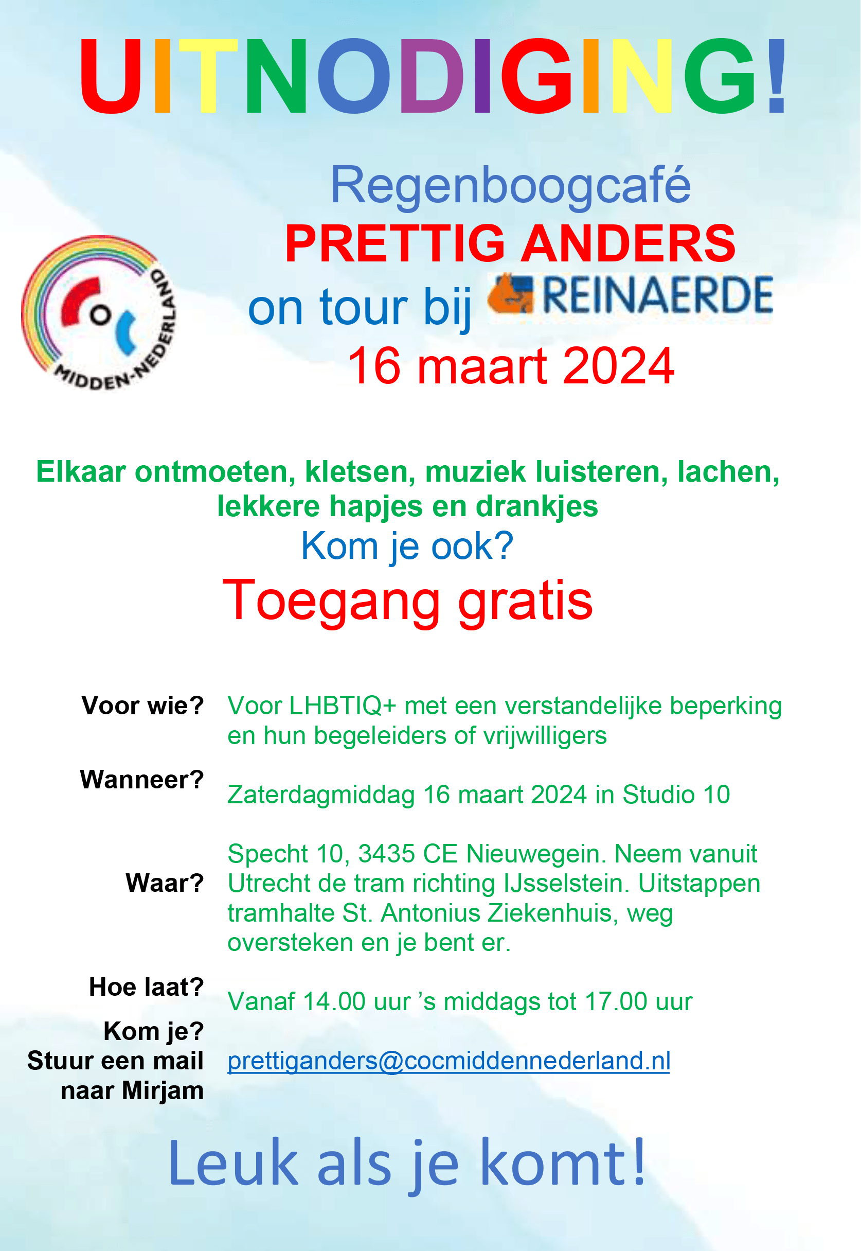 2024 0316 Uitnodiging Prettig Anders Regenboogcafe on tour